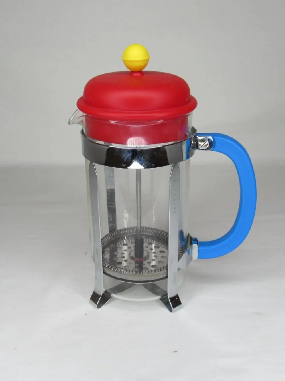 Bodum 70th Anniversary French Press Coffee 2014 Red Blue Yellow